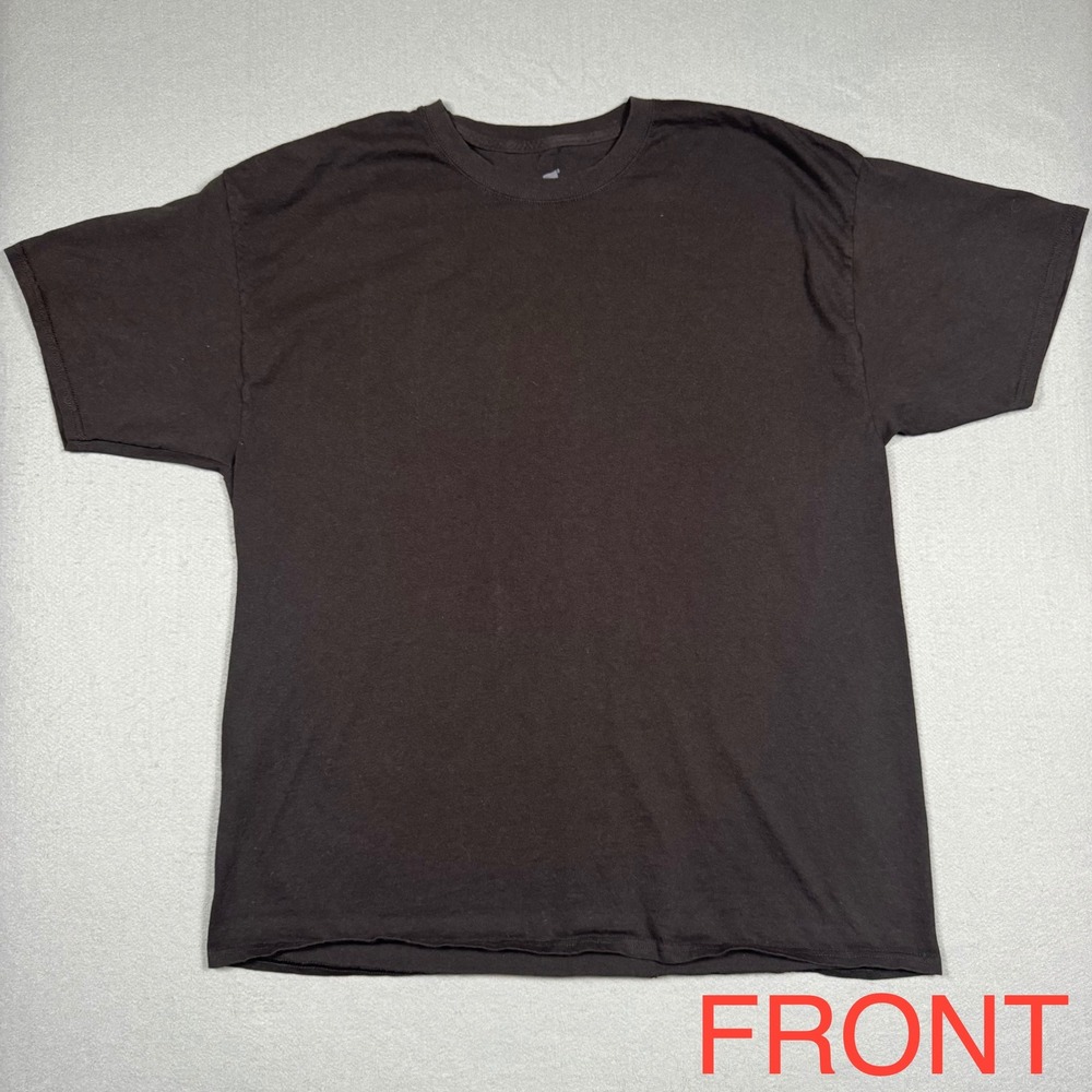 Hanes Mens 2XL Black Cotton Biker Graphic T-Shirt Born To Ride Since 1959 Skull
